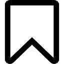 Bookmark white icon