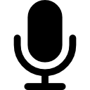 Microphone black shape icon
