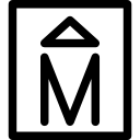 Museum sign icon