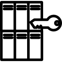 Museum archive access icon