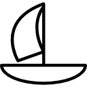 Парусная лодка icon