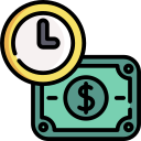 el tiempo es dinero icon