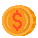 moneda de dólar icon