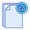 papel reciclado icon