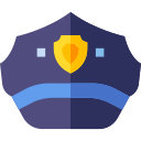 sombrero de policía icon