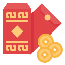 Red envelope - Free cultures icons