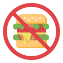 no comida rapida icon