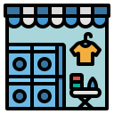 negozio di lavanderia icona