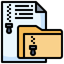 carpeta zip icon