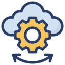 servicio de almacenamiento en la nube icon