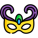 máscara de carnaval 
