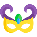 masque de carnaval Icône