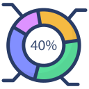 gráfico de donas icon