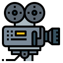 cámara de cine icon