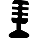 microfone condensador com pequeno suporte 