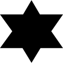 silhueta de estrela do emblema da polícia 