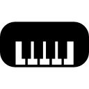 piano aux bords arrondis Icône