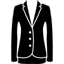 chaqueta elegante femenina ropa negra para negocios. 