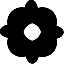 꽃 검정 모양 icon