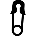 Security pin shape icon