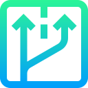 comienzo de carril adicional icon