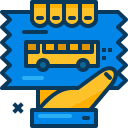 boleto de autobús icon