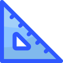 regla triangular icon