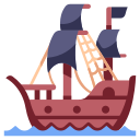 barco pirata icon