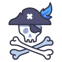 piraten hoed icoon
