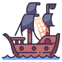 barco pirata icon