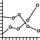 gráfico de linea icon