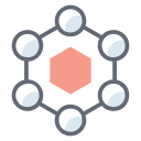 estructura molecular icon