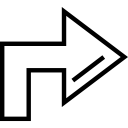 flecha diagonal icon