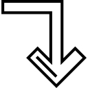 flecha diagonal icon