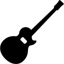 silueta de guitarra acústica 