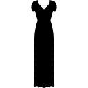 소매가 짧은 긴 드레스 icon