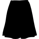 falda forma negra 