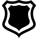 emblema escudo com contorno 