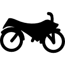 silhueta vista lateral da motocicleta Ícone