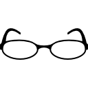 Óculos de leitura em formato oval 
