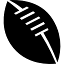 bola de rugby com detalhes em branco 