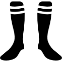 meias de futebol com desenho de linhas brancas 