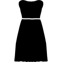 벨트가 달린 끈이없는 튜브 드레스 icon