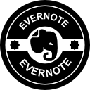 evernote retro-badge icoon