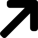 Diagonal arrow icon