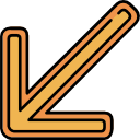 flecha diagonal icon