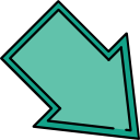 flecha diagonal icon