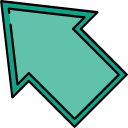 flecha diagonal icon