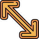 flecha diagonal icon