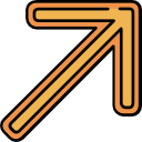 flecha diagonal icon